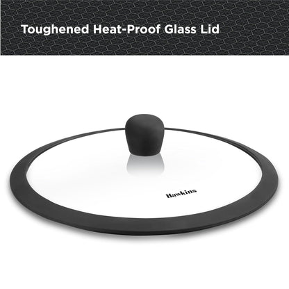 Hawkins Tri-Ply Stainless Steel with Shielded Nonstick 1.25 Litre Appachatty with Glass Lid - NSA125G - 8