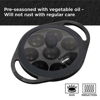 Hawkins Futura Die Cast Non Stick 16 cm Appe Pan with Glass Lid - 8