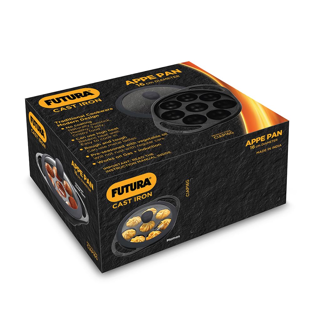 Hawkins Futura Die Cast Non Stick 16 cm Appe Pan with Glass Lid - 11