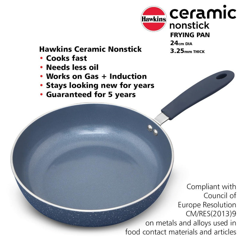 Hawkins Ceramic Nonstick 24 cm Frying Pan - 9