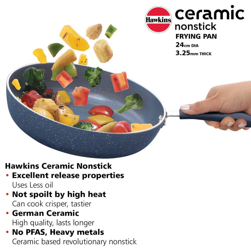 Hawkins Ceramic Nonstick 24 cm Frying Pan - 3