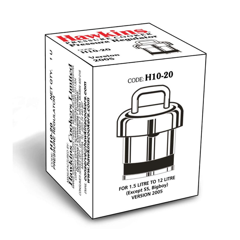 Hawkins Brass Standard H10-20 Vent Weight/Pressure Regulator For All Hawkins Pressure Cookers From 1.5 Litre To 12 Litre - 1