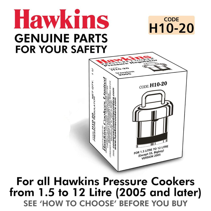 Hawkins Brass Standard H10-20 Vent Weight/Pressure Regulator For All Hawkins Pressure Cookers From 1.5 Litre To 12 Litre - 2