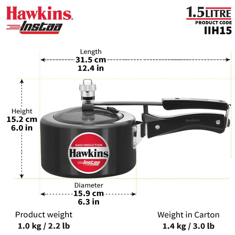 Hawkins Instaa Hard Anodised Pressure Cooker - 2