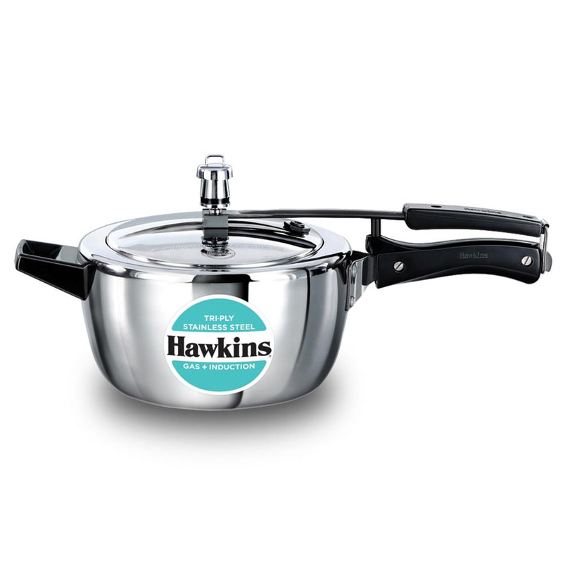 Hawkins Triply Stainless Steel Pressure Cooker - 6