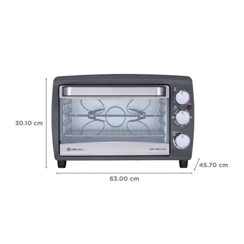 Bajaj 2300 TMSS DLX 23 Litre Oven Toaster Grill with Motorized Rotisserie - 2