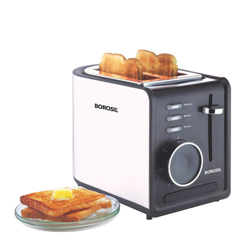 Borosil Krispy 2 Slice 850 Watt Pop-Up Toaster - 1