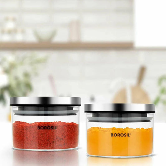 Borosil Classic 300 ML Glass Storage Jar - 1