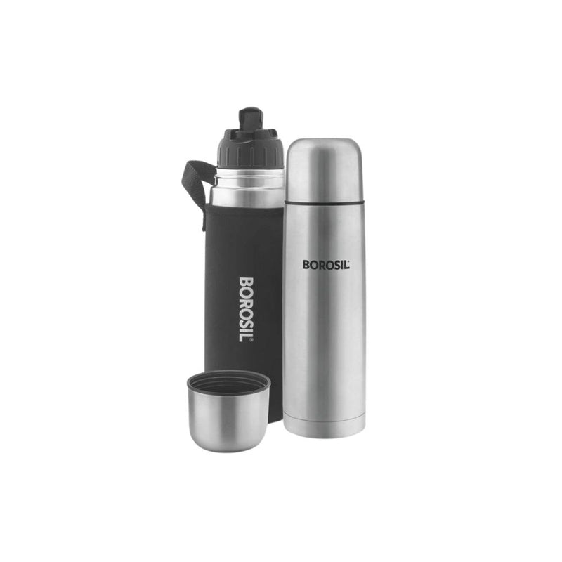 Borosil Stainless Steel Hydra Thermo Vacuum Insulated Flask - 1