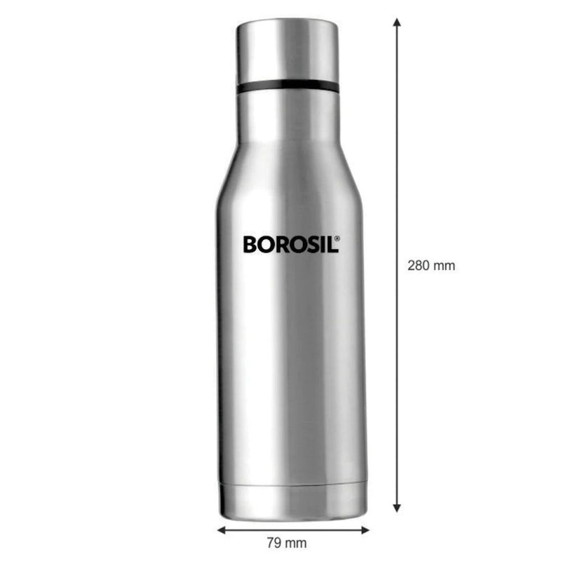 Borosil Stainless Steel Hydra Aqua 750 ML Vacuum Insulated Water Bottle - 3