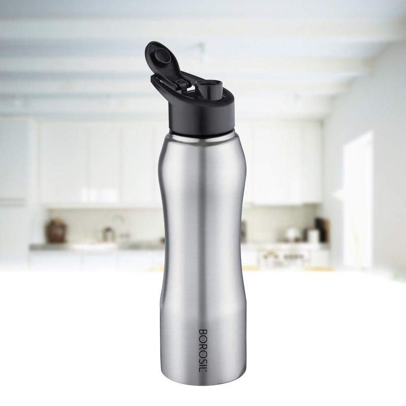 Borosil Grip N Sip Stainless Steel Water Bottle - 1