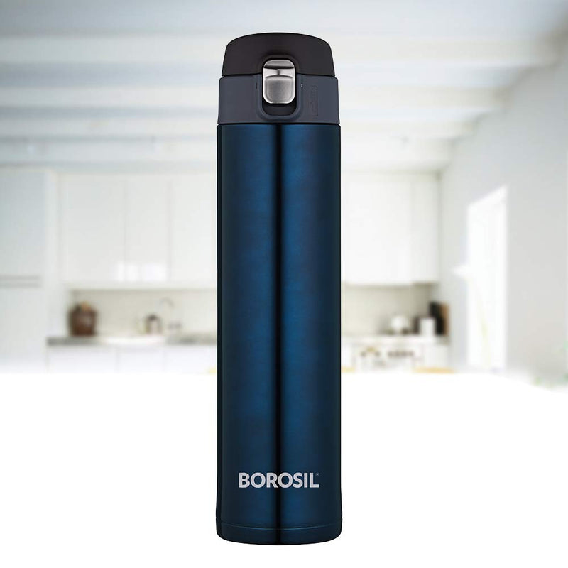 Borosil Stainless Steel Hydra Nova 500 ML Vacuum Insulated Flask Water Bottle - 1