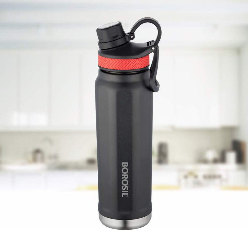 Borosil Stainless Seel Hydra SportSip 710 ML Vacuum Insulated Flask Water Bottle - 1