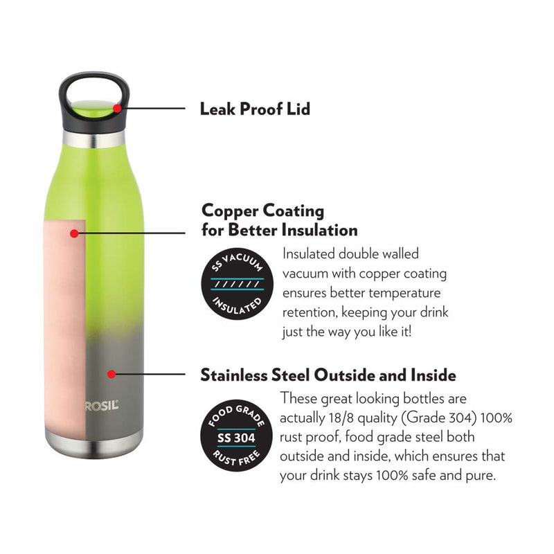 Borosil Stainless Seel Hydra ColourCrush 700 ML Vacuum Insulated Water Bottle - 4