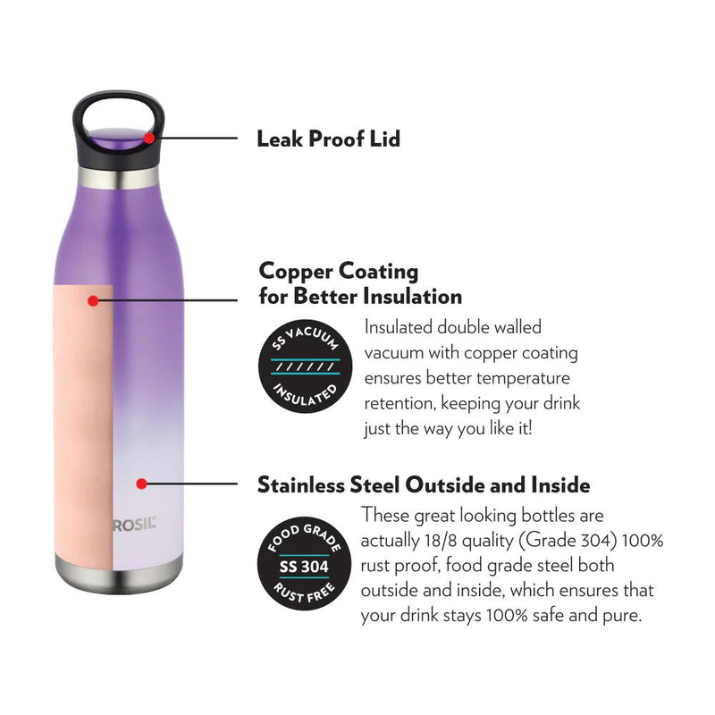 Borosil Stainless Seel Hydra ColourCrush 700 ML Vacuum Insulated Water Bottle - 5