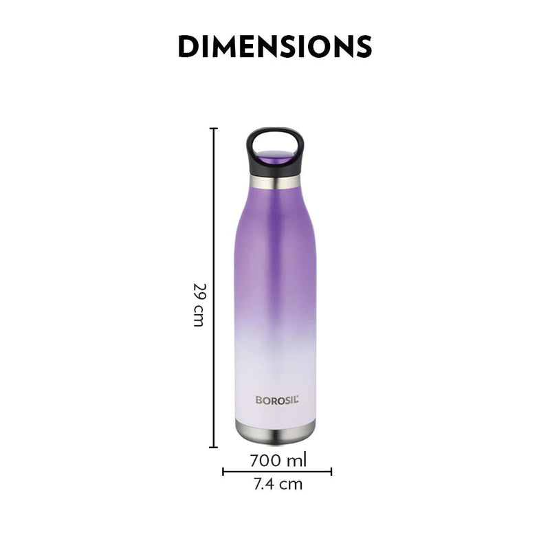 Borosil Stainless Seel Hydra ColourCrush 700 ML Vacuum Insulated Water Bottle - 3