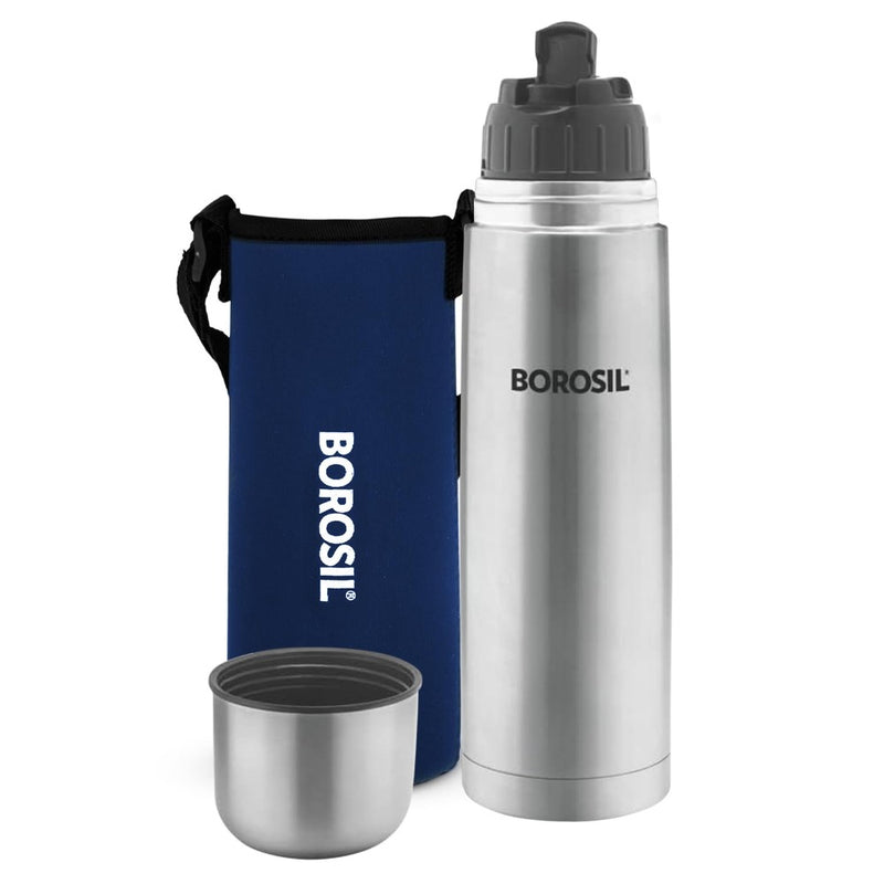 Borosil Stainless Steel Hydra Thermo Vacuum Insulated Flask - 10