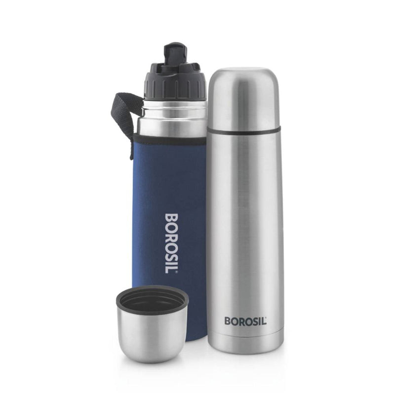 Borosil Stainless Steel Hydra Thermo Vacuum Insulated Flask - 8