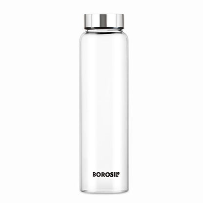 Borosil Crysto Glass 750 ML Bottle with Stainless Steel Lid - 2