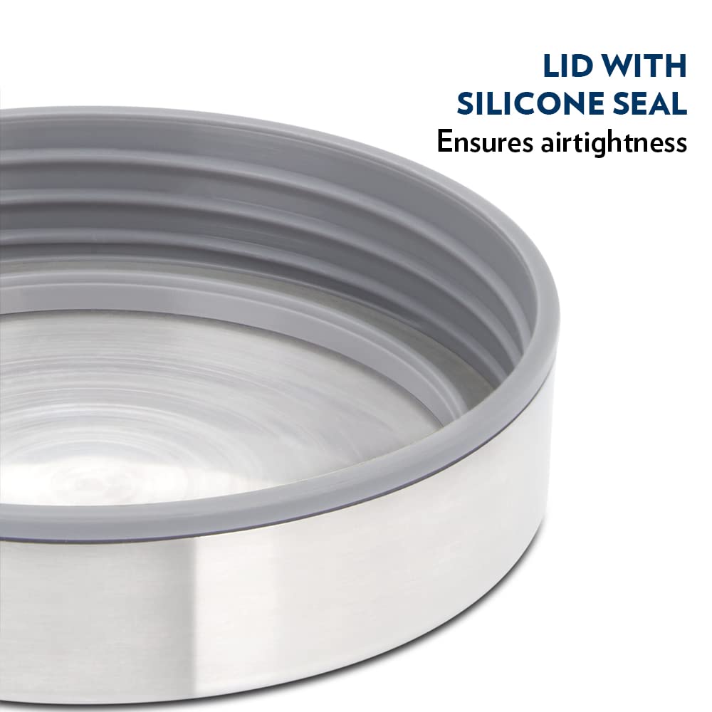 Borosil Endura Storage Glass Jar with SS Lid - 13