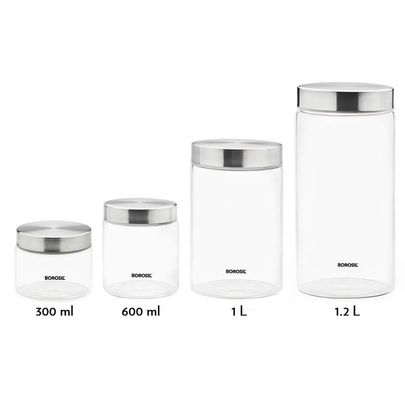 Borosil Endura Air-Tight Glass Storage Jar - 5