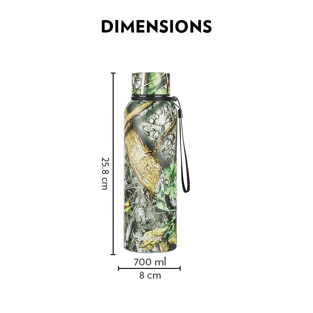 Borosil Trek Granite 700 ML Stainless Steel Water Bottle - 3