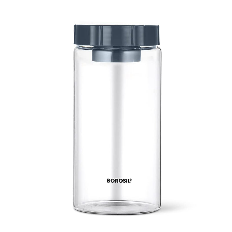 Borosil EasyScoop Endura Airtight Glass Storage Jar with Screwtop Lid - 9