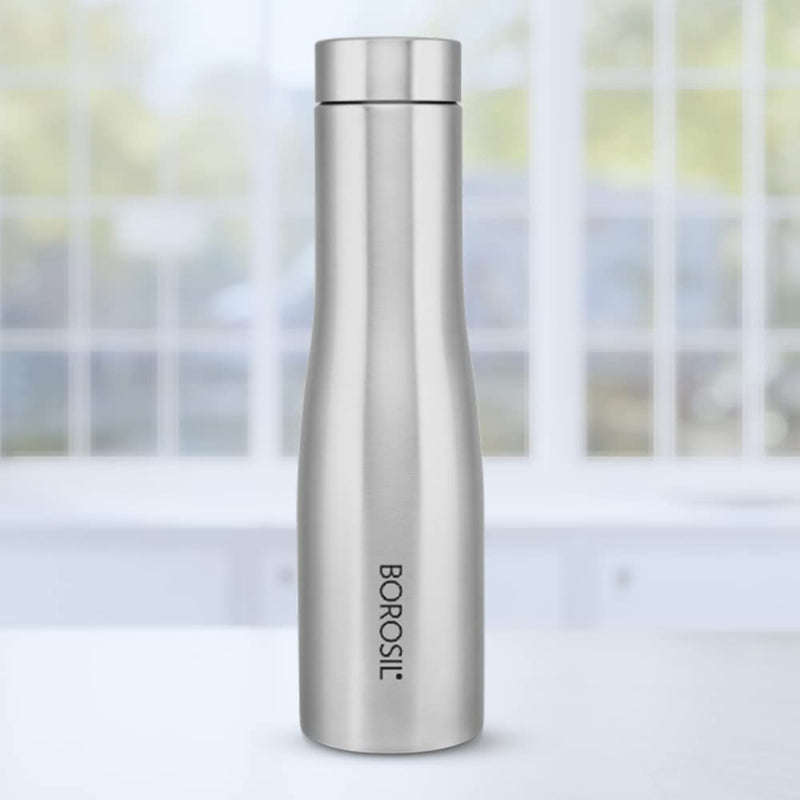 Borosil Swan 1000 ML Stainless Steel Water Bottle - 1