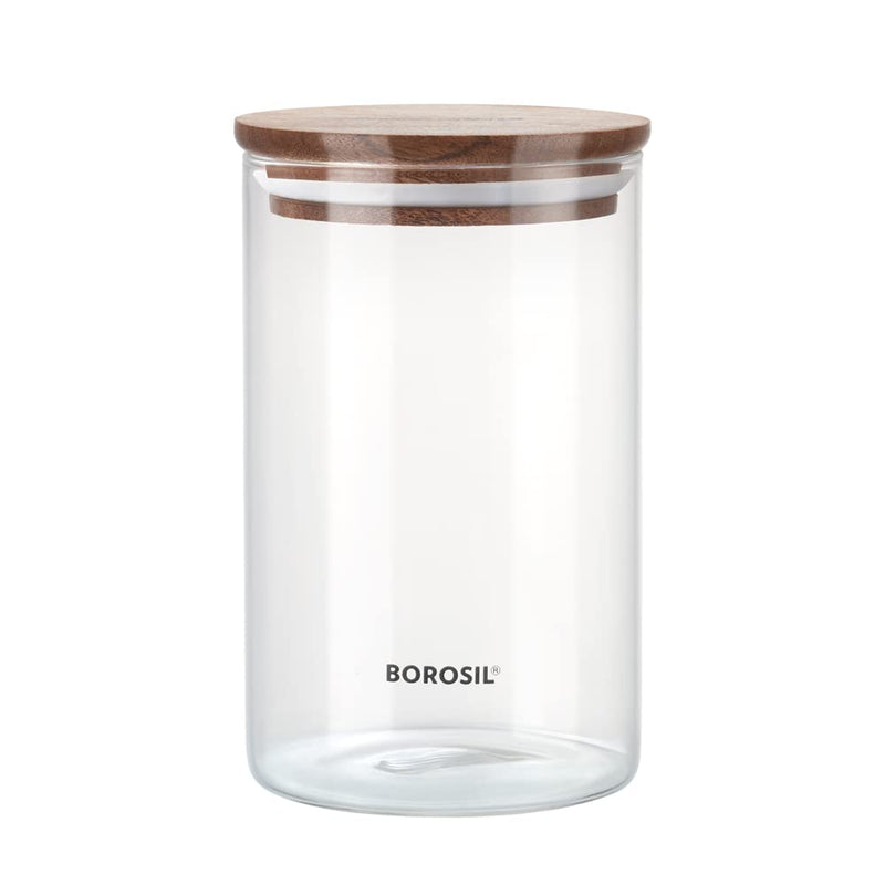 Borosil Classic Jar with Wooden Lid - 4