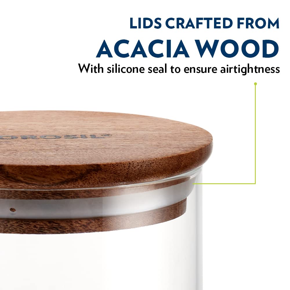 Borosil Classic Jar with Wooden Lid - 9