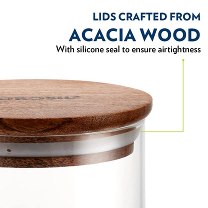 Borosil Classic Jar with Wooden Lid - 9