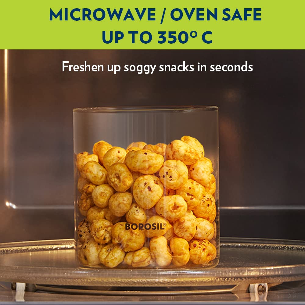 Borosil Classic Jar with Wooden Lid - 12