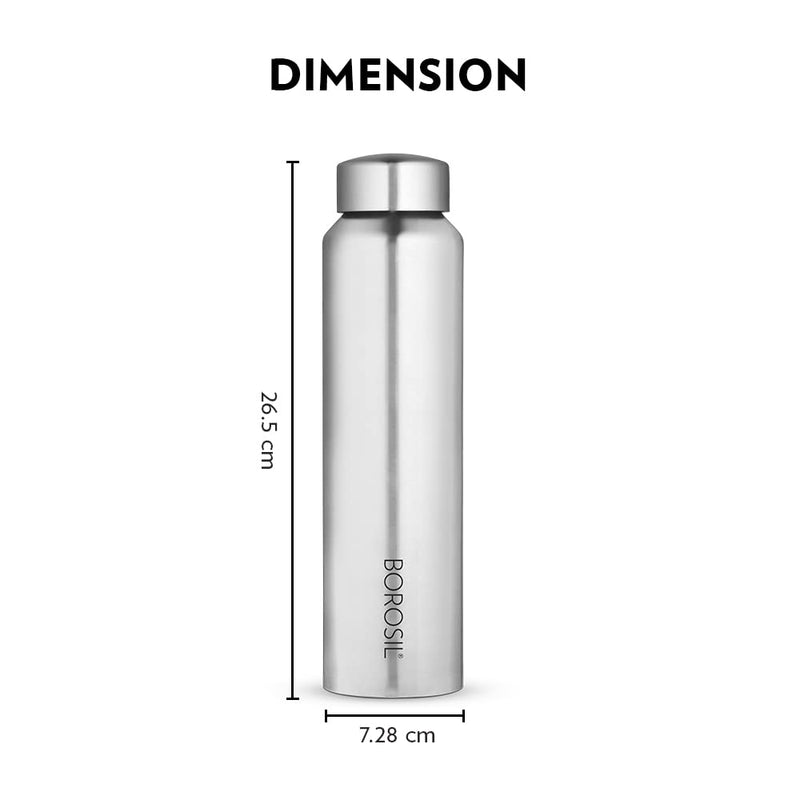Borosil Stainless Steel Aquaslim 1000 ML Vacuum Insulated Water Bottle - 3