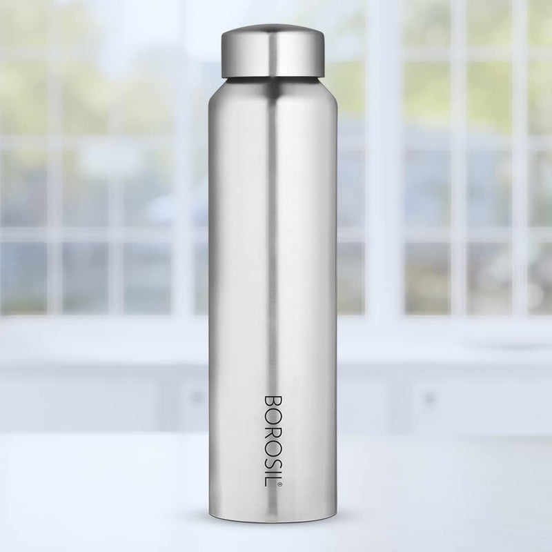 Borosil Stainless Steel Aquaslim 1000 ML Vacuum Insulated Water Bottle - 1
