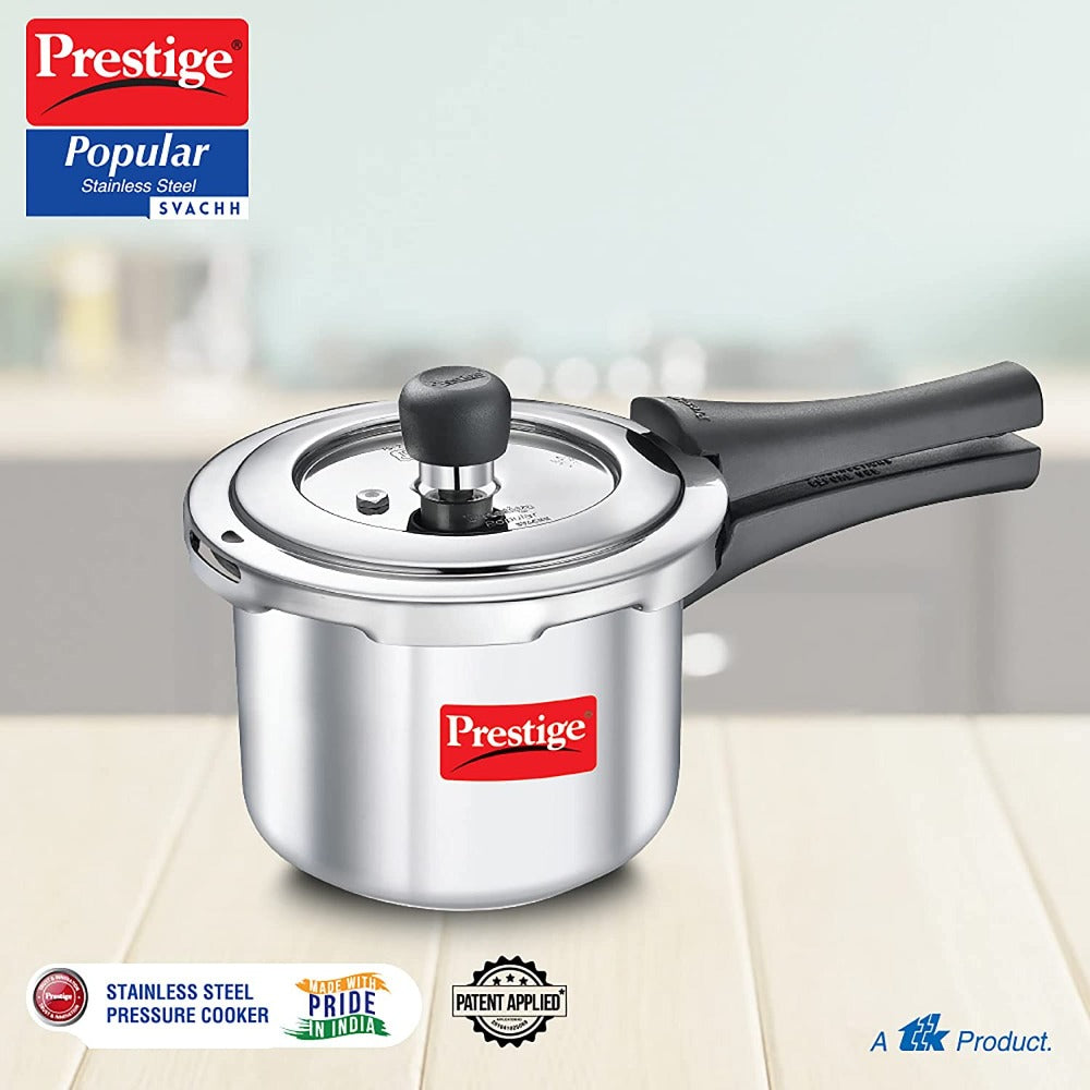 Prestige Popular Svachh Spillage Control Stainless Steel Pressure Cooker - 2