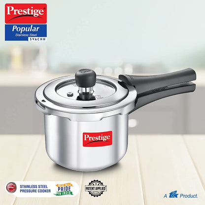 Prestige Popular Svachh Spillage Control Stainless Steel Pressure Cooker - 2