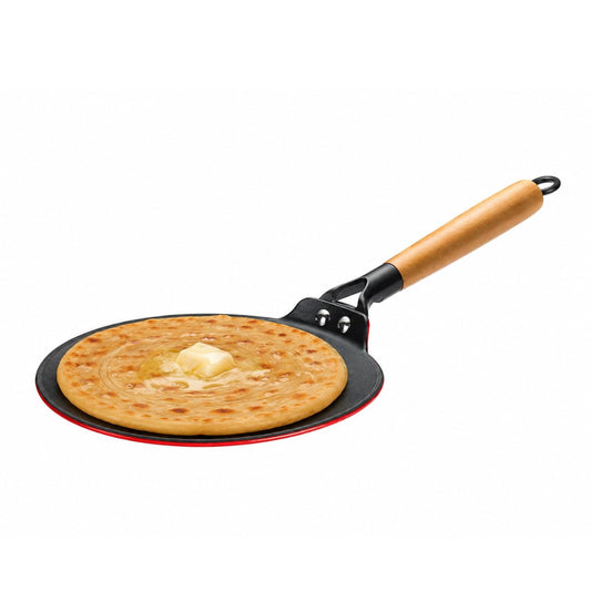 Prestige Castlite Enamel Coated Cast Iron 25 cm Concave Tawa - 1