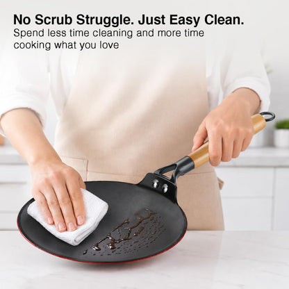 Prestige Castlite Enamel Coated Cast Iron 25 cm Concave Tawa - 8