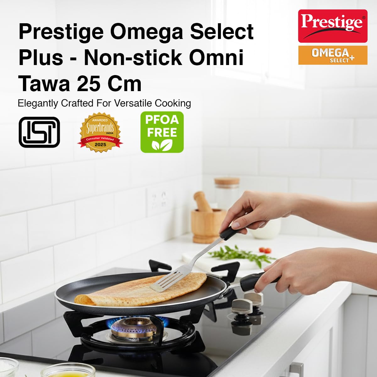 Prestige Aluminium Omega Select Plus Non-Stick Omni Tawa - 3