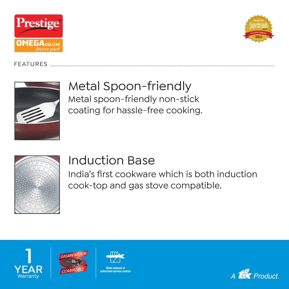 Prestige Omega Deluxe Cookware Set - 6