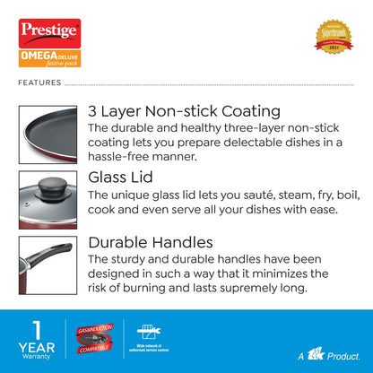 Prestige Omega Deluxe Cookware Set - 5