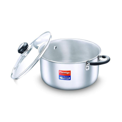 Prestige Tri-Ply Stainless Steel Splendor Casserole with Glass Lid - 4