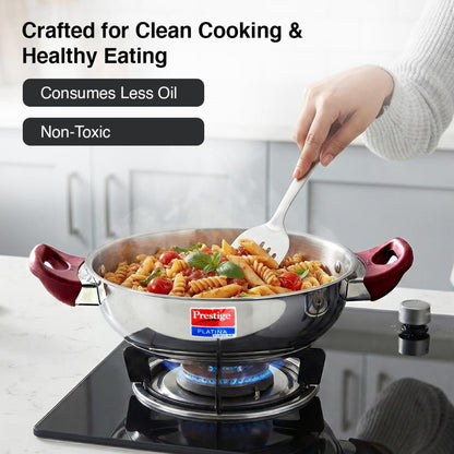 Prestige Platina Popular Stainless Steel Cookware Set - 8