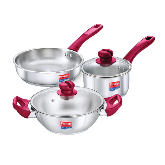 Prestige Platina Popular Stainless Steel Cookware Set - 1