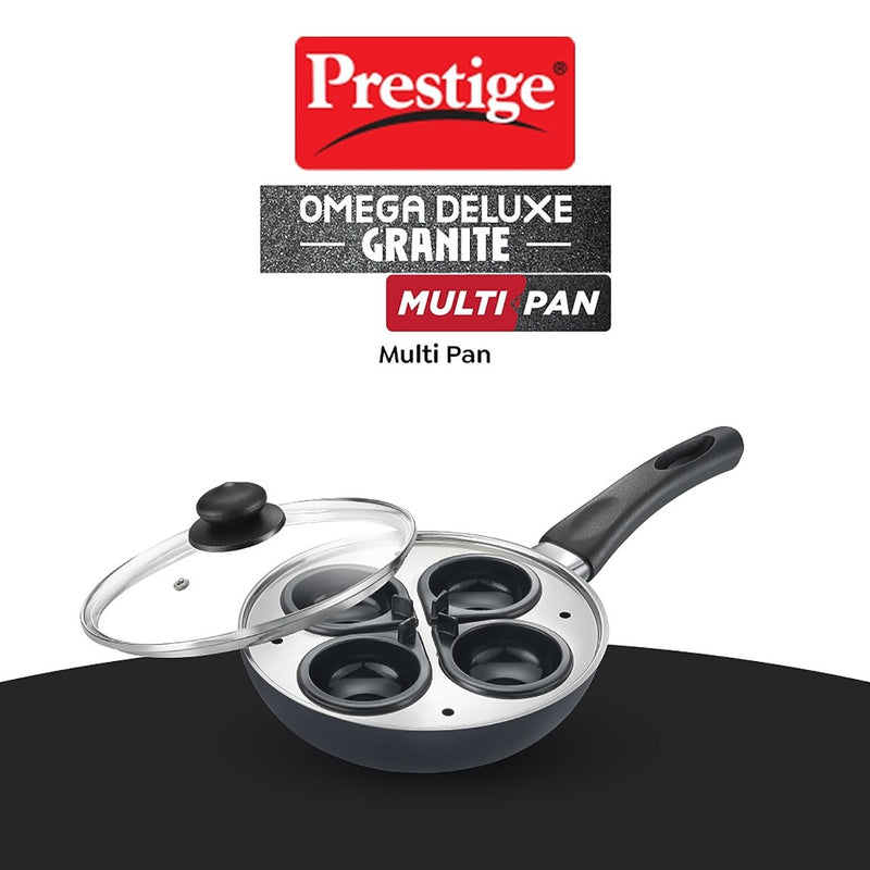 Prestige Omega Deluxe Granite 20 cm Multi-Pan with Egg Poacher & Steamer - 7