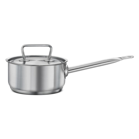 Prestige Stainless Steel Magicbase 16 cm Tri-Ply Capsulated Bottom Sauce Pan with Lid - 1