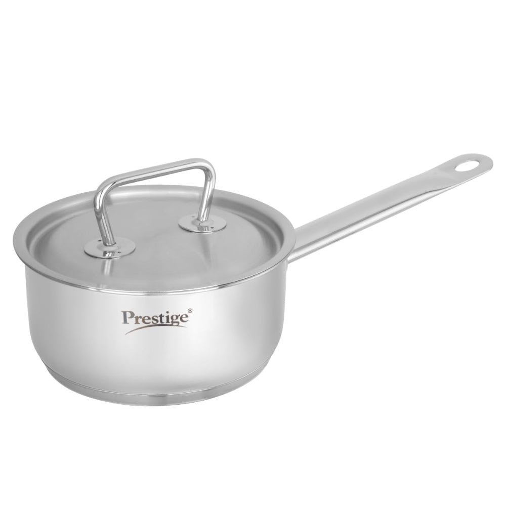 Prestige Stainless Steel Magicbase 16 cm Tri-Ply Capsulated Bottom Sauce Pan with Lid - 2