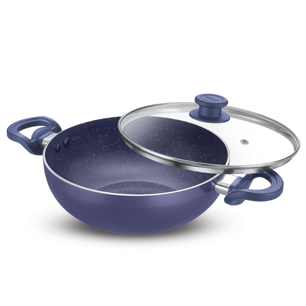 Prestige Ceraglide Ceramic Coated 24 cm Non-Stick Kadai with Glass Lid - 1