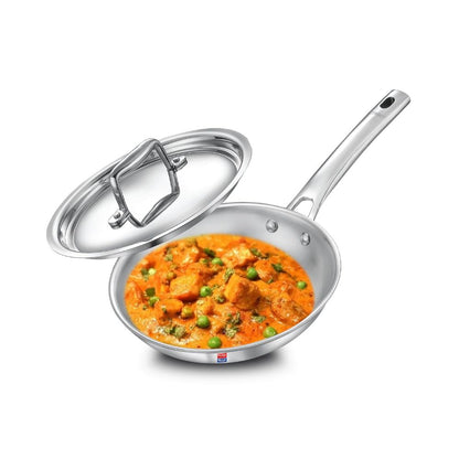 Prestige Tri-Ply Stainless Steel Splendid Fry Pan with Lid - 3