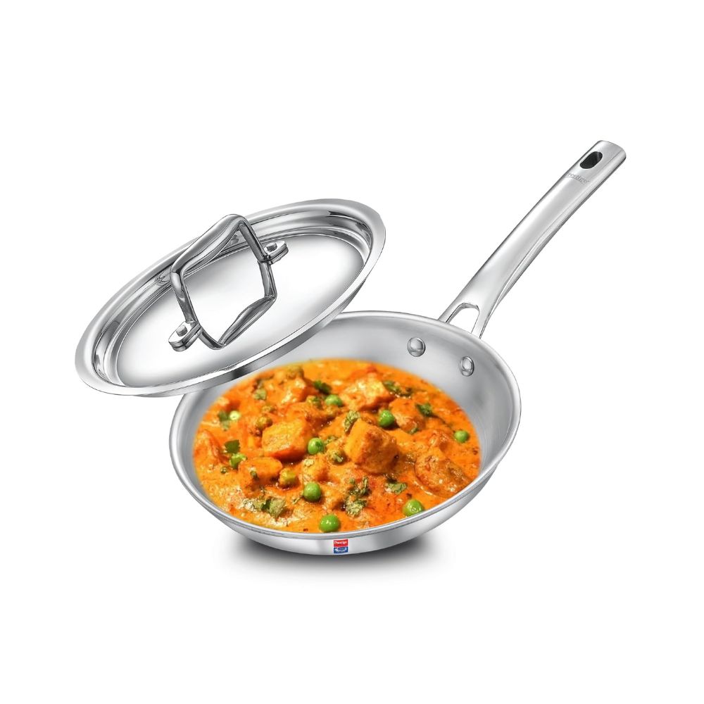 Prestige Tri-Ply Stainless Steel Splendid Fry Pan with Lid - 5